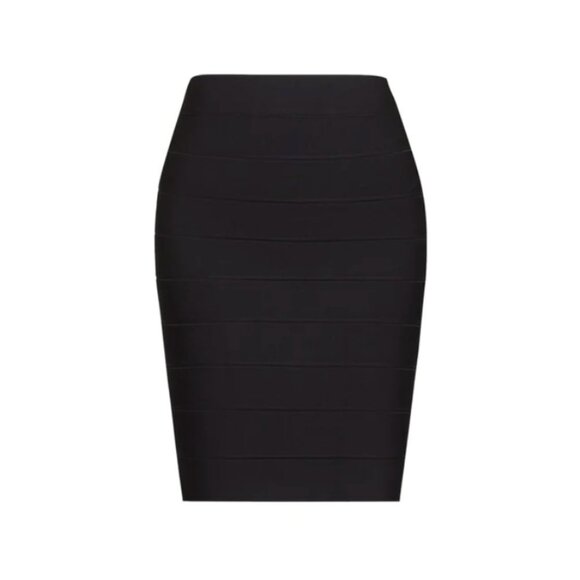 🌸 BCBGMaxAzria Simone Textured Power Pencil Mini Skirt in Black NWT Size XXS - Picture 7 of 10